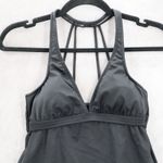 Venus Black Padded Halter Strap Swim Racerback Beach Tank Tankini Top S Small 6 Photo 2