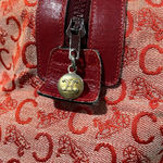 CELINE Red Canvas Boston Bag - Rehab Corner Wear Photo 15