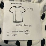 UT Uniqlo Women's XS Black Polka Dot Scandinavian Knee Length Dress Flaw Photo 13