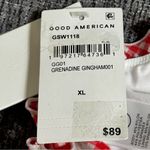Good American Gingham Lattice Edge Bikini Top Photo 8