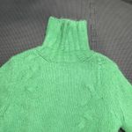 ALYSI Mohair blend Made in Italy Size Med‎ Turtle neck Sweater Green Photo 4
