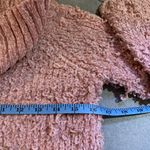 onetheland  Shaggy Sweater Womens Waist Length Cowl Neck S Small Blush Pink Photo 5
