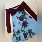 Kimchi Blue Urban Outfitters  Sydney Lace & Blue Maroon Floral Dre… Photo 1
