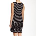 Max Studio Navy & White A-Line Dress L Photo 1