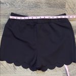 Black Dressy Shorts with Scalloped Hem Size M Photo 2