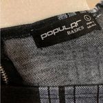 Popular Basics Vintage Y2K Blue/black Plaid Bodycon Tank Dress Photo 4