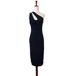 ZARA one-shoulder midi bodycon dress with a cutout detail near the shoulder Photo 3