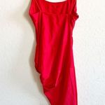 superdown Eva Twisted Slit Dress in Red Photo 4