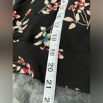 Madewell Botanical Print Wrap Top In True Black Size Medium Photo 7