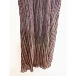 BCBGeneration NWT  Mock Neck Bow Back Midi Dress Size 10 Metallic Striped Cut Out Photo 10