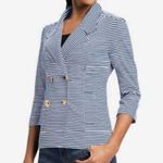 CAbi Striped Life Nautical Blazer Jacket Small Photo 3