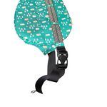 KAVU Rope Sling Bag One of a Kind Teal Camping Print Crossbody Backpack Photo 10