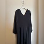 Soft Surroundings  “Penelope” Long Sleeve Flowy Jumpsuit Sz Large in Black NEW Photo 2