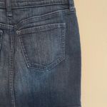 Old Navy Dark Denim Mini Skirt Zippers Size 2  Stretch Fit Low Rise Cowgirl Punk Photo 6