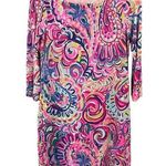 Lilly Pulitzer Sophie Psychedelic Sunshine Dress Size Small Pink Vibrant Summer Photo 0