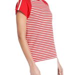 Current/Elliott Current Elliott The Saturday Raglan Tee Women’s Red & White Size Large Photo 0