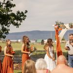 Azazie  Bridesmaid Dress Chiffon Auburn Photo 4