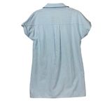 Cupshe  NWT blue white striped short sleeve‎ mini tunic dress S Photo 4
