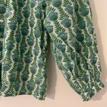 India Collection Emerson Fry Frances Frida Blue Green Organic Cotton Top EUC XS Photo 7