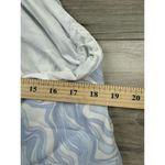 Abercrombie & Fitch NWT Abercrombie & Fitch Blue Swirl Satin Ruched Halter Dress Plunge Back Sz XL Photo 6