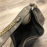 Large Gray Faux Leather Purse Photo 5