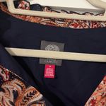 Vince Camuto  V Neck Paisley Printed Blouse Dress Size 10 Photo 5