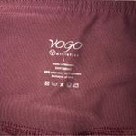 vogo athletica Moto Style Cropped Leggings Size Large Mauve Rose Yoga Activewear Photo 2