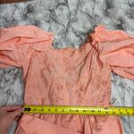 Vintage 1980s puff sleeve prom dress gown handmade Cottagecore fairy pink small Photo 3