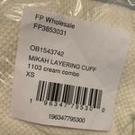 Free People Mikah Layering Cuff Long Sleeve Tee In Cream Size XS/S Photo 3