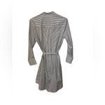 LOVER the Label Striped Shirt Dress Blue White Guipure Lace Trim Size 4 Photo 2