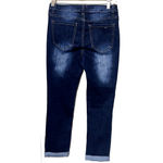 Mind Code Y2K  Jeans Juniors 5 Skinny Low Rise Dark Wash Distressed cuffed ankle Photo 5