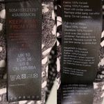 Topshop Austin abstract polka dot angel sleeve midi dress NWT Black Sz 6 Photo 7