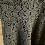 Charter Club  Black Crochet Dress Size Medium‎ Petite Photo 4