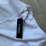 Bebe NWT  Neon Yellow & White Hoodie Sweatshirt Photo 5