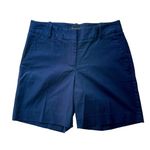 Talbots  Mid Rise Navy Chino Minimalist Modest Shorts 2 Photo 0