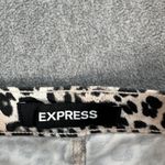 EXPRESS Shortie Mid Rise Shorts Leopard Size 00 Stretch Supersoft Cut Off Photo 1