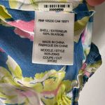 Joie  Silk Sleeveless Smock Neck Multicolor Floral Blouse Medium Photo 4