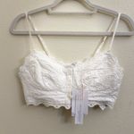 Bershka  Ivory Lace Buttoned Top Photo 1