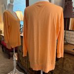 J.Crew Bright Orange V-Neck Sweater Photo 3