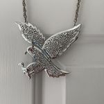 Vintage Adjustable Sterling Silver Bird Necklace Photo 1