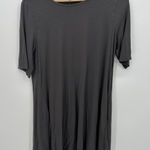 Eileen Fisher  Gray T-Shirt Tunic Dress Size PL Stretch Casual Modest Pockets Photo 0