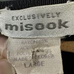 Misook Exclusively  Black Knit Acrylic Basic Shift Dress Capsule Minimalist Large Photo 2