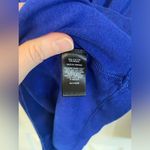 EXPRESS  | Royal Blue Long Sleeved Hooded Shirt, Size M Photo 2