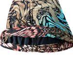 Karen Kane  Swirl Tie Dye Abstract Art Print Double Mesh Knit Nylon Dress‎ Small Photo 3