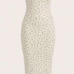 SheIn NWT Tube Body Con Cream Floral Dress Photo 1