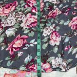 Umgee  size 1XL women’s gray floral trapeze dress flowy elastic on mid sleeve NWT Photo 5