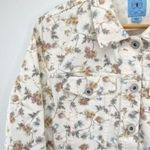 CeCe Women's Floral Print Denim Jean Jacket Photo 9