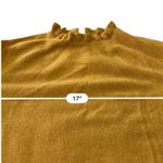 Garnet Hill  100% Cashmere Goldenrod Mustard Yellow Knit Sweater Size XS Photo 5