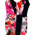 Black Halo  Judy Floral Ponte Sheath Dress Floral Abstract Artsy NWT Size 4 Photo 0