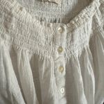 Free People  | White Cotton Dancing til Dawn Off Shoulder Cropped Top | Small Photo 4
